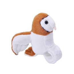 Singing barn owl toy with snap band product photo