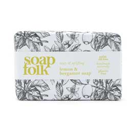 Lemon and bergamot soap by Soap Folk product photo