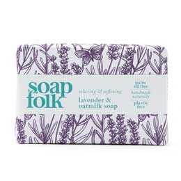 Oat milk lavender soap by Soap Folk product photo