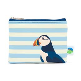 RSPB Puffin striped coin purse product photo