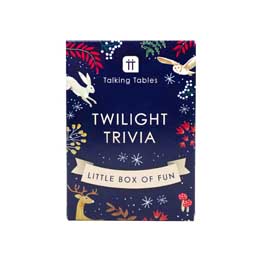 Twilight forest Christmas trivia cards product photo