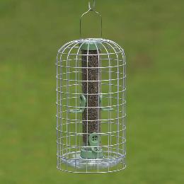 RSPB Ultimate easy-clean® nyjer seed bird feeder, medium, with guardian & seed tray product photo