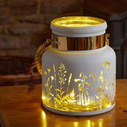 Wildflower meadow candle lantern product photo