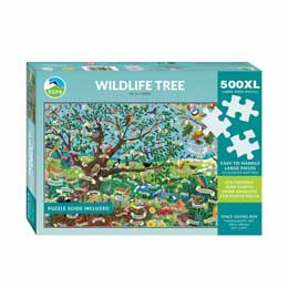 Wildlife tree family jigsaw puzzle 500-piece product photo