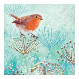 Winter robin Christmas cards, pack of 10 product photo