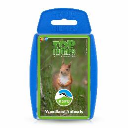 RSPB Woodland animals Top Trumps card game product photo