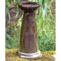 Echoes ceramic bird bath & stand product photo back T