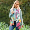 Abstract bird RSPB organic cotton scarf product photo default T