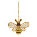 Hanging embroidered bee Christmas decoration product photo default T