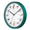 RSPB Slimline birdsong clock, green product photo back T