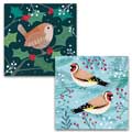 Birds and berries Christmas cards, pack of 10 (2 designs) product photo default T