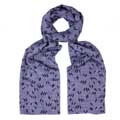 Birds on a wire RSPB organic cotton scarf product photo default T