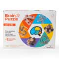 Brain training puzzles, set of 6 product photo back T