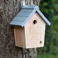 RSPB Cabin nest box, slate grey product photo side T