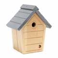 RSPB Cabin nest box, slate grey product photo front T