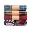 Check 100% recycled wool throw blanket - Tweedmill product photo default T
