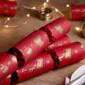 Christmas chorus recycled crackers with chocolate, box of six product photo side T