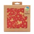 RSPB Christmas chorus Robin napkins, x20 product photo back T