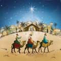 Christmas journey Three Kings Christmas cards, pack of 10 product photo default T