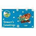 RSPB Christmas robin with holly pin badge product photo side T