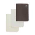 Mini recycled coffee notebooks, set of 3 product photo side T