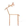 Copper twig light-up reindeer product photo side T