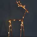 Copper twig light-up reindeer product photo front T