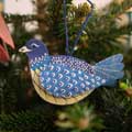 Screen-printed 3D Dove hanging decoration product photo default T