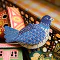 Screen-printed 3D Dove hanging decoration product photo back T