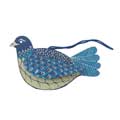 Screen-printed 3D Dove hanging decoration product photo front T