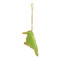 Hanging green woodpecker embroidered Christmas decoration product photo back T