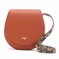 Fable cross-body tan saddle bag, vegan leather, A Night's Tale product photo default T