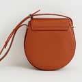 Fable cross-body tan saddle bag, vegan leather, A Night's Tale product photo back T