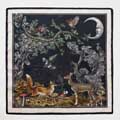 Fable square woodland scarf, A Night's Tale product photo back T