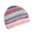 Fairisle fleece-lined wool beanie by Pachamama Knitwear product photo side T