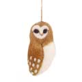 Handmade Barn Owl felt decoration product photo default T