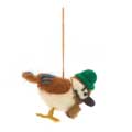 Byron the birdwatcher felt Christmas tree decoration product photo back T