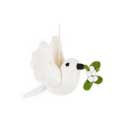 Felt Dove with mistletoe Christmas tree decoration product photo default T