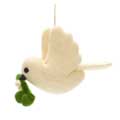 Felt Dove with mistletoe Christmas tree decoration product photo side T