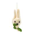 Felt Dove with mistletoe Christmas tree decoration product photo back T