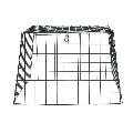 RSPB Ground bird feeder protector - wide mesh product photo front T