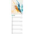 RSPB Flock & feather watercolour calendar 2026 product photo side T