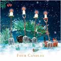 Four candles Christmas cards, pack of 10 product photo default T