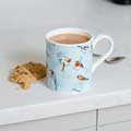 RSPB Frosty meadow fine bone china mug product photo default T