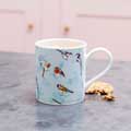 RSPB Frosty meadow fine bone china mug product photo side T