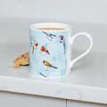 RSPB Frosty meadow fine bone china mug product photo back T