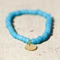 Garden glass beaded bracelet, blue product photo default T