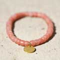 Garden glass beaded bracelet, pink product photo default T