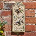 Garden bird wall clock and thermometer product photo default T