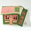 Gingerbread house hanging decoration product photo back T